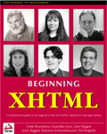 Beginning XHTML Book Cover