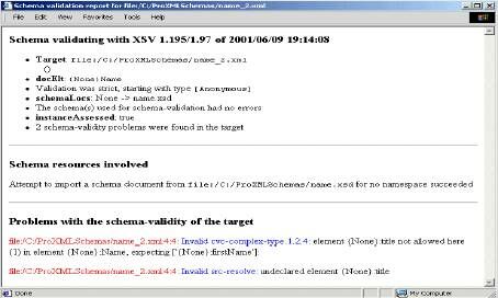 XSV Instance Validation Errors Example