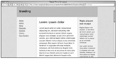 Figure 7-13. Faux three-column effect
