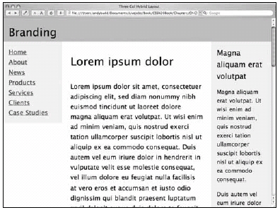 Figure 7-9. The elastic-liquid hybrid layout never scales larger than the browser window.