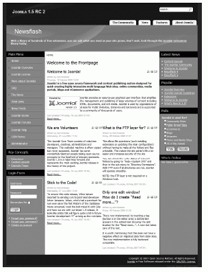 FIGURE 9.10 Advanced template with typography