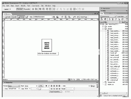 Figure 7.5 Resize the AP Elements so they match the size of the content within them and drag the headshot AP Element so that it sits just above the text AP Element.