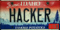 Richard Hundhausen HACKER license plate