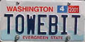 Mike Smith TOWEBIT license plate