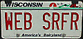 Burton Davis WEB SURFR license plate