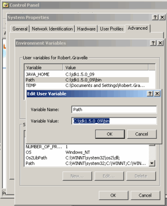 Modifying the Path variable