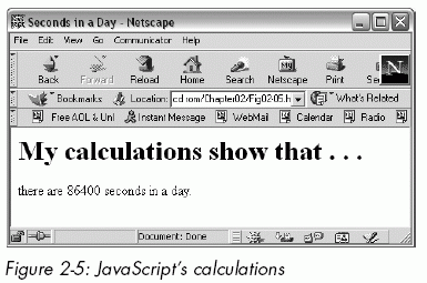 Figure 2-5: JavaScript's calculations